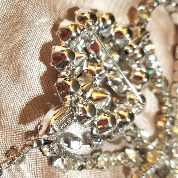 EISENBERG ICE Rare MINT Necklace AND Brooch Combo - Picture 5 of 8